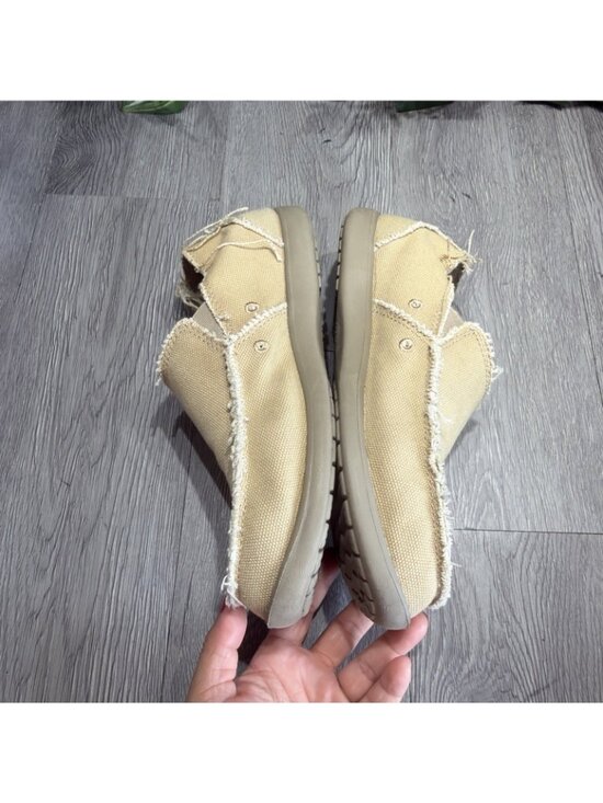 Crocs Mens Santa Cruz Loafers Shoes Size 10 Tan Canvas Slip On Triple Comfort main image 8